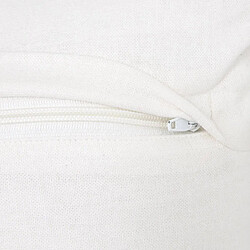 Avis Atmosphera Coussin Déco Brodé Océania 45x45cm Blanc