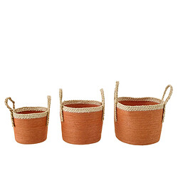 Avis Paris Prix Lot de 3 Paniers de Rangement Issac 29cm Orange