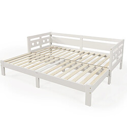 Acheter Lit Gigogne Extensible 90x200 cm - Modenvie - 2 couchages en bois blanc
