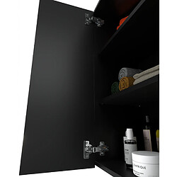Avis Stiv-Meubles Armoire murale Noire 60 cm - Meuble haut et colonne pour salle de bain