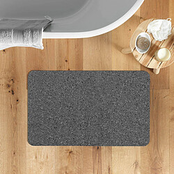 Acheter Douceur D'Interieur Tapis de Bain Ultra-Absorbant Granite 50x80cm Anthracite