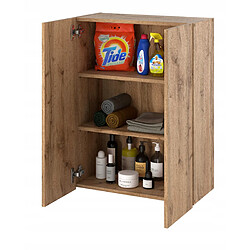 Avis Stiv-Meubles Armoire murale Chêne Wotan 60 cm - Meuble haut et colonne pour salle de bain