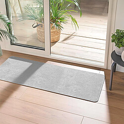 Acheter Douceur D'Interieur Tapis Tissé Velours Carpetuni 45x120cm Gris