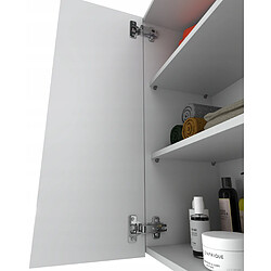 Avis Stiv-Meubles Armoire murale blanc brillant 60 cm - Meuble haut et colonne pour salle de bain