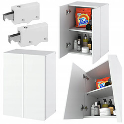 Avis Stiv-Meubles Armoire Murale de Sdb Blanc mat 40x25x60cm - Colonne au-dessus de la Machine à Laver