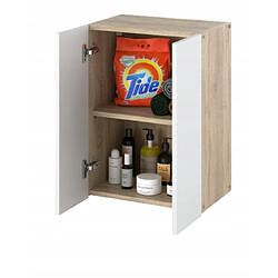 Acheter Stiv-Meubles Armoire murale Blanc & Chêne Sonoma 40x25x60cm - Meuble haut et colonne pour salle de bain