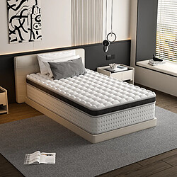 TEENO Matelas Ressorts Ensachés 90x190 cm SOMNIAE , Accueil Mémoire De Forme, 25 cm pas cher
