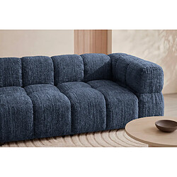 Acheter Casanova Canapé droit tissu chenille 2 places Bleu