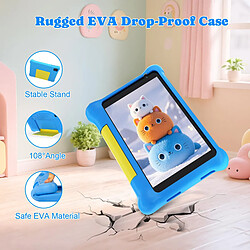 byxsb Tablette Enfant 7" Android, 5 Go RAM, 32 Go ROM, Wi-Fi, Coque Bleue pas cher