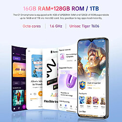 Acheter Smartphone OUKITEL C1 16Go+128Go Android15 écran 6,52" triple caméra Blanc