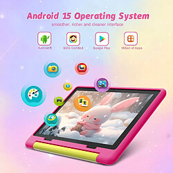 Avis byxsb Tablette Enfant Android 15 10,1", 20 Go RAM, 64 Go ROM, Contrôle Parental ROSE