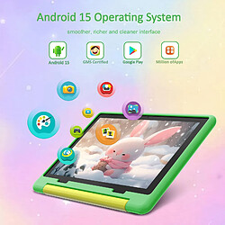 Avis byxsb Tablette Enfant Android 15 10,1", 20 Go RAM, 64 Go ROM, Contrôle Parental VERT