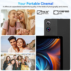 byxsb Tablette Android 14 10,4", 16 Go RAM, 128 Go ROM, Déverrouillage Facial pas cher