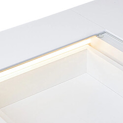 Acheter FENCHILIN Coiffeuse avec éclairage LED Blanc 92 cm 6 Tiroir
