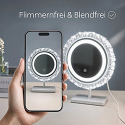 Avis ZMH Miroir de maquillage avec éclairage 30×38 cm miroir de courtoisie LED à poser