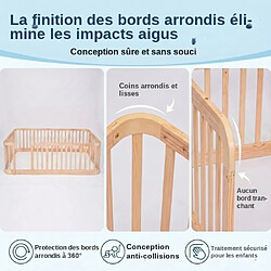 Acheter ByteLike Parc modulable en bois naturel 205×95cm pour bébé