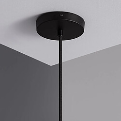 Acheter Ledkia Lampe Suspendue Câble Textile Naturel Noir Naomie Noir