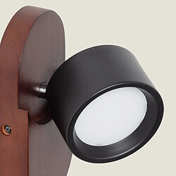 Acheter Ledkia Lampe Murale LED 5W Métal CCT Sélectionnable Cundra Noir mat