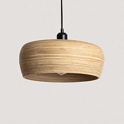Avis Ledkia Suspension Bambou Shuka Sari ILUZZIA Textile noir
