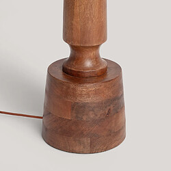 Acheter Ledkia Lampadaire Bois Kehna ILUZZIA Beige