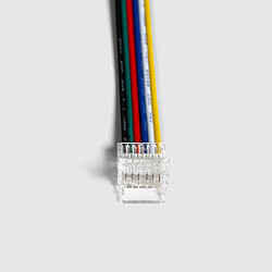 Avis Ledkia Connecteur Ruban LED 24V RGB+CCT SMD Largeur 10 mm IP20 avec Câble RGB + CCT
