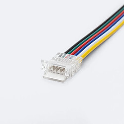 Acheter Ledkia Connecteur Ruban LED 24 V RGB+CCT SMD Largeur 10 mm IP20 Double avec Câble RGB +