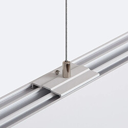 Ledkia Barre linéaire suspendue LED 120cm 40W Singe No Flicker Blanc CCT 2700K - pas cher