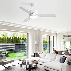 Acheter MIVRAY Ventilateur de plafond 46 pouces, LED et télécommande, ABS blanc