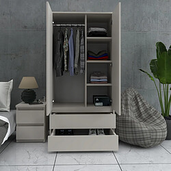 Acheter Stiv-Meubles Table de chevet Cachemire 30x30x42CM 2 tirrois -meuble de nuit pour chambre à coucher