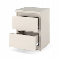 Avis Stiv-Meubles Table de chevet Cachemire 30x30x42CM 2 tirrois -meuble de nuit pour chambre à coucher