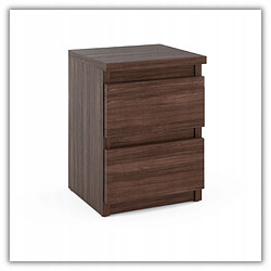 Acheter Stiv-Meubles Table de chevet Chêne Wenge 30x30x42CM 2 tirrois -meuble de nuit pour chambre à coucher