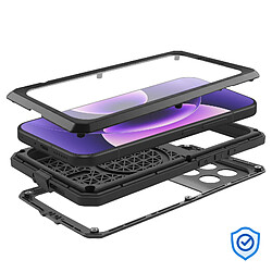 Acheter Love Mei Coque Intégrale pour Xiaomi 17 en Métal Antichoc avec Verre trempé Noir