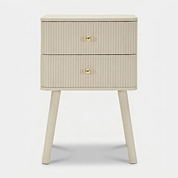 Acheter Mauro Ferretti Table de chevet 2 tiroirs en bois et MDF Shy