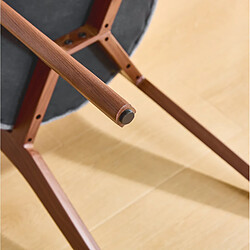 STILVORA Lot de 2 chaises de salle à manger 48,5/55,5/84 cm noir en lin confortables pas cher