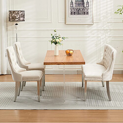 Acheter STILVORA Banquette 2 places beige en velours avec dossier capitonné et pieds en acier inoxydable