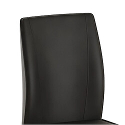 Acheter STILVORA Lot de 2 chaises de salle à manger 44,5/43/50 cm noir en simili cuir ergonomiques