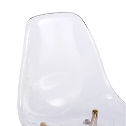 Acheter STILVORA Chaise 4 pièces doré en ABS et métal avec design transparent polyvalent