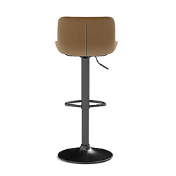 Acheter STILVORA Lot de 4 tabourets de bar 87/109 cm marron en velours avec rotation 360°