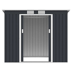 Acheter Habitat Et Jardin Abri de jardin en métal avec toit monopente métal [ ]Orlando[ ] - 2,81 m² - Gris