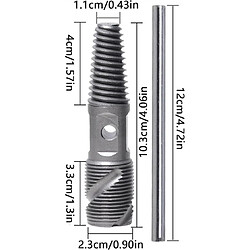 Generalia Pince de nettoyage de canalisations 13 mm et 19 mm double pas cher