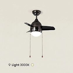 Avis Ledkia Ventilateur de Plafond LED Noir 66cm Modern 3000K
