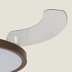 Acheter Ledkia Ventilateur de Plafond avec Éclairage Silencieux DC Pales rétractables Kleon