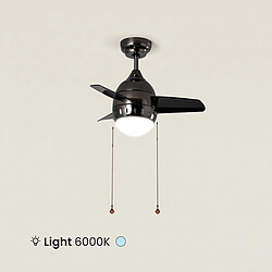 Avis Ledkia Ventilateur de Plafond LED Noir 66cm Modern 6000K