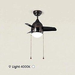 Avis Ledkia Ventilateur de Plafond LED Noir 66cm Modern 4000K