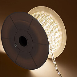 Ledkia Gaine LED Ronde 220V 36 LED/m BOBINE 50m Coupe 100cm IP65 Blanc neutre pas cher