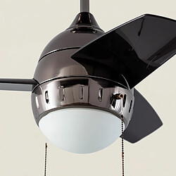 Ledkia Ventilateur de Plafond LED Noir 66cm Modern 4000K pas cher