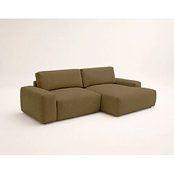 Avis Bestmobilier Tama - Canapé d'angle droit 4 places convertible avec coffre en tissu