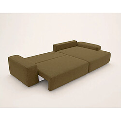 Acheter Bestmobilier Tama - Canapé d'angle droit 4 places convertible avec coffre en tissu