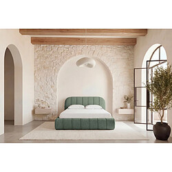 Avis Casanova Lit coffre tissu texturé 160x200cm Vert
