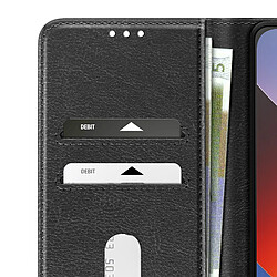 Avizar Étui pour Redmi A7 Pro Série Chesterfield avec Porte-cartes et Support Vidéo Noir pas cher